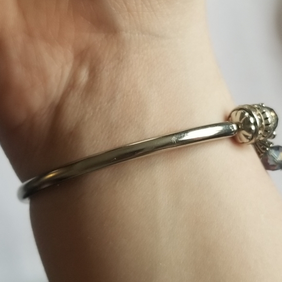 Elephant bracelet stretch silver tone charms crystal beads - Picture 14 of 14